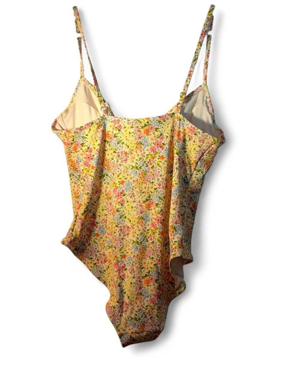 Old Navy Cream Floral One-Piece Swimsuit - Picture 4 of 9